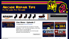 What Arcaderepairtips.com website looked like in 2017 (6 years ago)