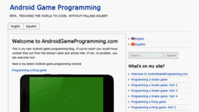 What Androidgameprogramming.com website looked like in 2017 (6 years ago)