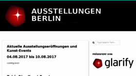 What Ausstellungenberlin.de website looked like in 2017 (6 years ago)