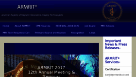 What Armrit.org website looked like in 2017 (6 years ago)