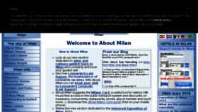 What Aboutmilan.com website looked like in 2017 (6 years ago)