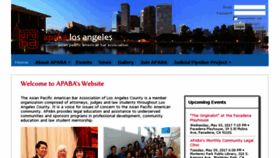 What Apaba.org website looked like in 2017 (6 years ago)