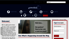 What Answermug.com website looked like in 2017 (6 years ago)
