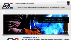 What Arc.fr website looked like in 2017 (6 years ago)