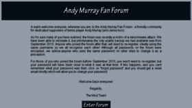 What Andymurrayfanforum.com website looked like in 2017 (6 years ago)