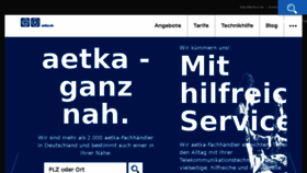 What Aetka.de website looked like in 2017 (6 years ago)