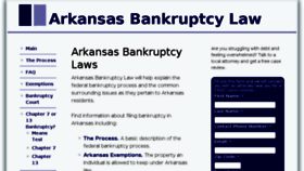 What Arkansasbankruptcy.com website looked like in 2017 (6 years ago)
