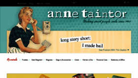 What Annetaintor.com website looked like in 2017 (6 years ago)