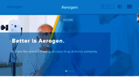 What Aerogen.com website looked like in 2017 (6 years ago)