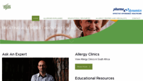 What Allergyexpert.co.za website looked like in 2017 (6 years ago)