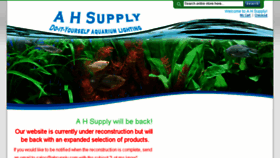 What Ahsupply.com website looked like in 2017 (6 years ago)