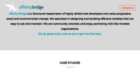 What Affinitybridge.com website looked like in 2017 (6 years ago)
