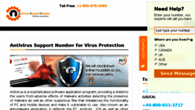 What Antivirus-support-number.com website looked like in 2017 (6 years ago)