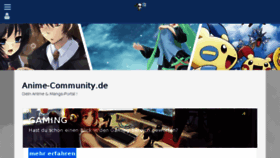 What Anime-mail.de website looked like in 2017 (6 years ago)