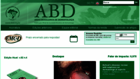 What Anaisdedermatologia.org.br website looked like in 2017 (6 years ago)
