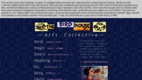 What Archive.birdhouse.org website looked like in 2017 (6 years ago)