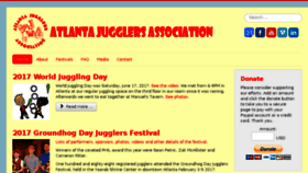 What Atlantajugglers.org website looked like in 2017 (6 years ago)