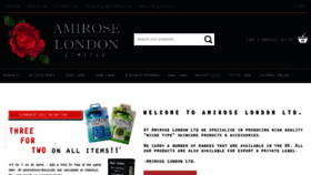 What Amirose.com website looked like in 2017 (6 years ago)