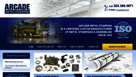 What Arcademetalstamping.com website looked like in 2017 (6 years ago)