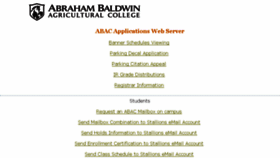 What Apps.abac.edu website looked like in 2017 (6 years ago)