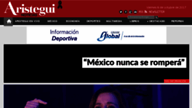 What Aristeguinoticias.com website looked like in 2017 (6 years ago)