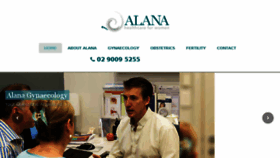 What Alanahealthcare.com.au website looked like in 2017 (6 years ago)