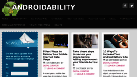 What Androidability.com website looked like in 2017 (6 years ago)