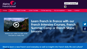 What Alpinefrenchschool.com website looked like in 2017 (6 years ago)