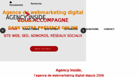 What Agency-inside.com website looked like in 2017 (6 years ago)