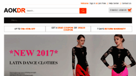 What Aokdress.com website looked like in 2017 (6 years ago)