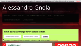 What Alessandrognola.com website looked like in 2017 (6 years ago)