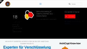 What Archicrypt.de website looked like in 2017 (6 years ago)