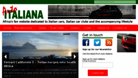 What Autoitaliana.co.za website looked like in 2017 (8 years ago)