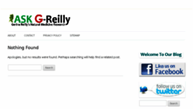 What Askgerireilly.com website looked like in 2017 (6 years ago)