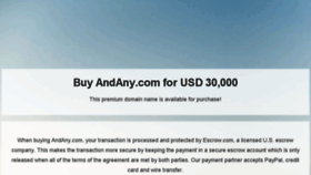 What Andany.com website looked like in 2017 (6 years ago)