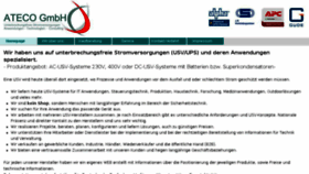 What Ateco.de website looked like in 2017 (6 years ago)