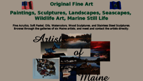 What Artistsofmaine.com website looked like in 2017 (7 years ago)