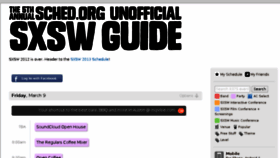 What Austin2012.sched.org website looked like in 2017 (6 years ago)