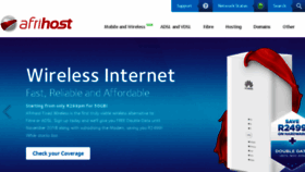 What Afrihost.co.za website looked like in 2017 (6 years ago)