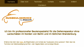 What Ausbeulservice-koch.de website looked like in 2017 (6 years ago)