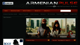 What Armenianpulse.com website looked like in 2017 (6 years ago)
