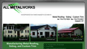 What Allmetalworksinc.com website looked like in 2017 (6 years ago)