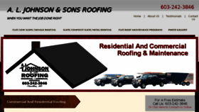What Aljohnsonandsonsroofing.com website looked like in 2017 (6 years ago)