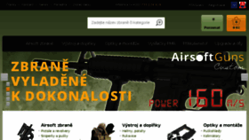 What Airsoftguns.cz website looked like in 2017 (6 years ago)