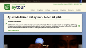 What Ayurveda-reisen.de website looked like in 2017 (7 years ago)
