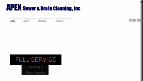 What Apexseweranddraincleaning.com website looked like in 2017 (6 years ago)