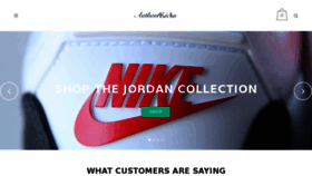 What Authentkicks.com website looked like in 2017 (6 years ago)