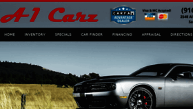 What A1carz.com website looked like in 2017 (6 years ago)