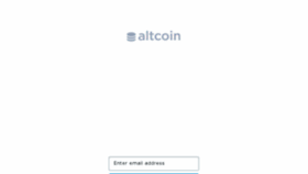 What Altcoinexchange.com website looked like in 2017 (6 years ago)