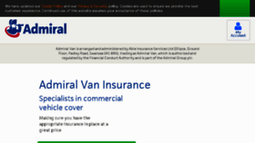 What Admiralvan.co.uk website looked like in 2017 (6 years ago)